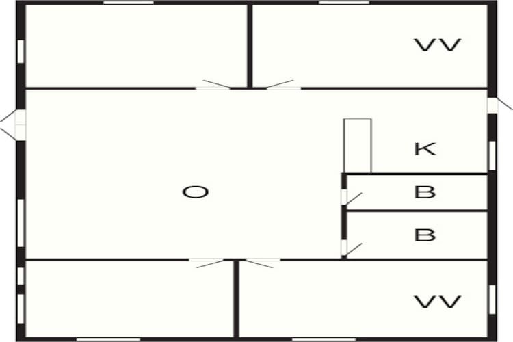 Maison de vacances pour 7 a Hornbæk-By Traum-Plan d'étage