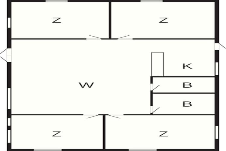 7 person holiday home in Hornbæk-By Traum-Floor plan