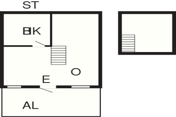 2 persoons vakantie huis in Rönnäng-Plattegrond