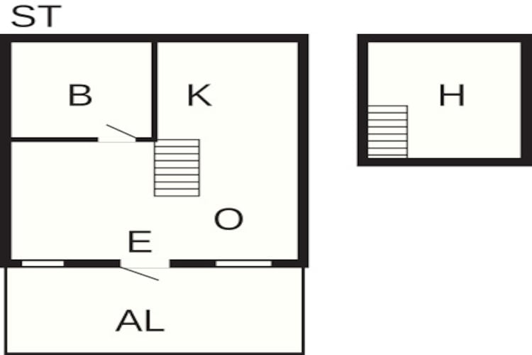 2 persoons vakantie huis in Rönnäng-Plattegrond