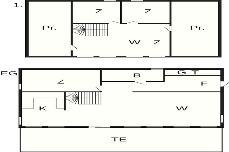 Maison de vacances pour 6 a ETNE - Plan