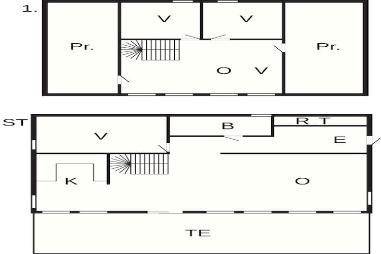 Maison de vacances pour 6 a ETNE - Plan