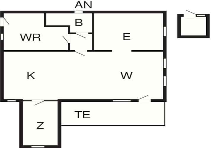 6 person holiday home in Føllenslev-Floor plan