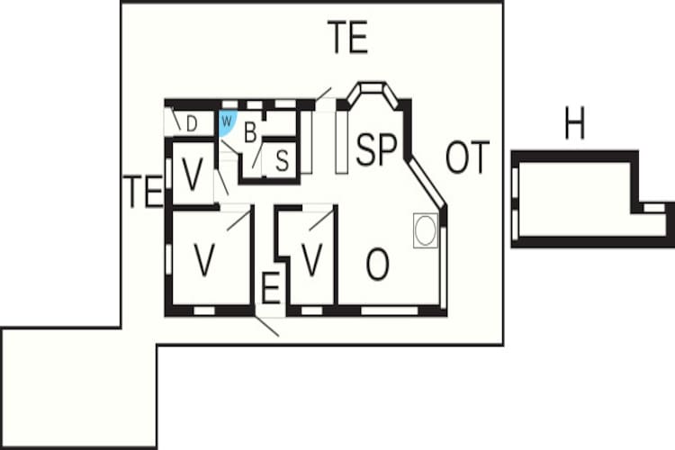 8 person holiday home in Ulfborg - Floor plan