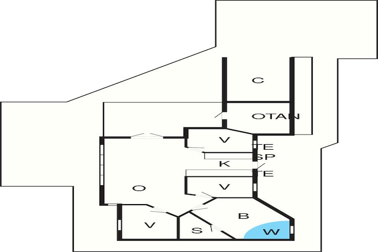 Maison de vacances pour 6 a Sjølund - Plan