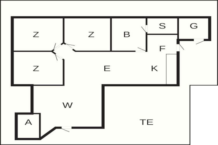 6 persoons vakantie huis in Nørre Nebel-By Traum-Plattegrond