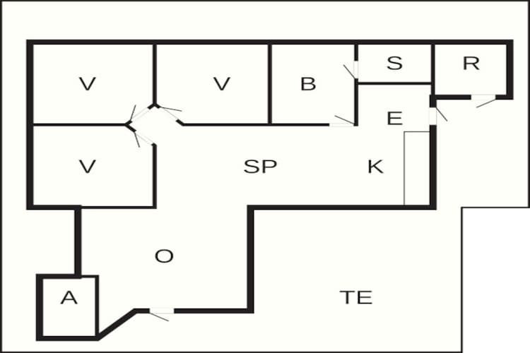 6 persoons vakantie huis in Nørre Nebel-By Traum - Plattegrond