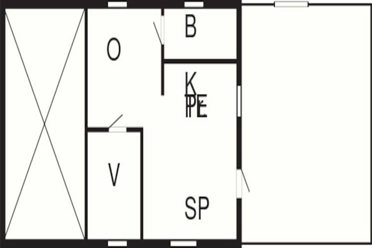 Maison de vacances pour 3 a HÖLLVIKEN-By Traum-Plan d'étage