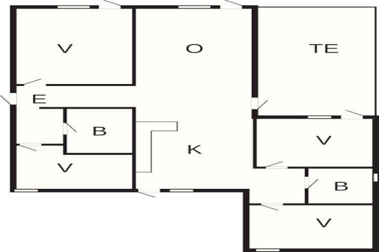 Kustparadijs in oster Hurup -- By Traum Ferienwohnungen-Plattegrond