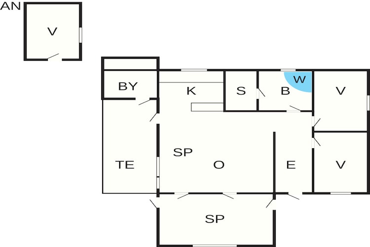 Sereen toevluchtsoord in Lyngsbaek-By Traum-Plattegrond