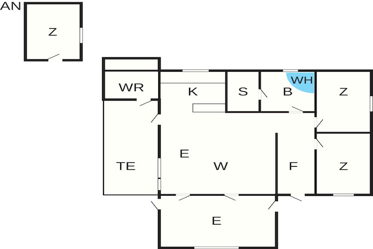 Sereen toevluchtsoord in Lyngsbaek-By Traum-Plattegrond
