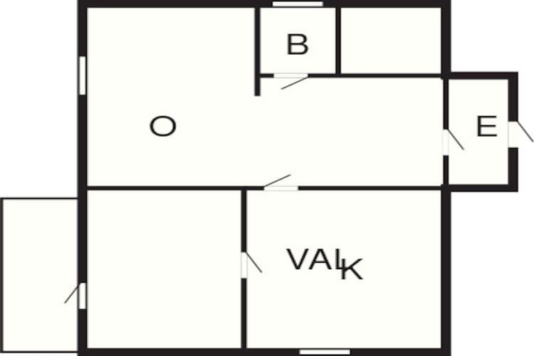 Maison de vacances pour 4 a GÖTENE-Plan d'étage