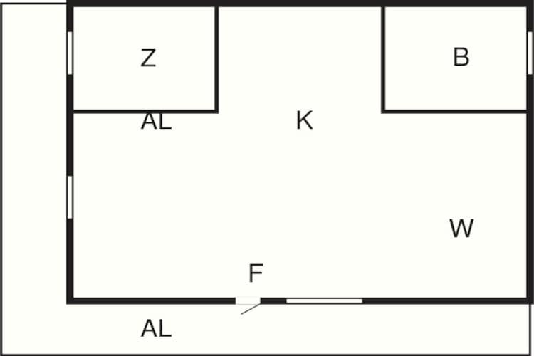 Maison de vacances pour 4 a AXVALL-Plan d'étage