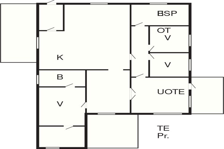 6 persoons vakantie huis in Løkken-Plattegrond