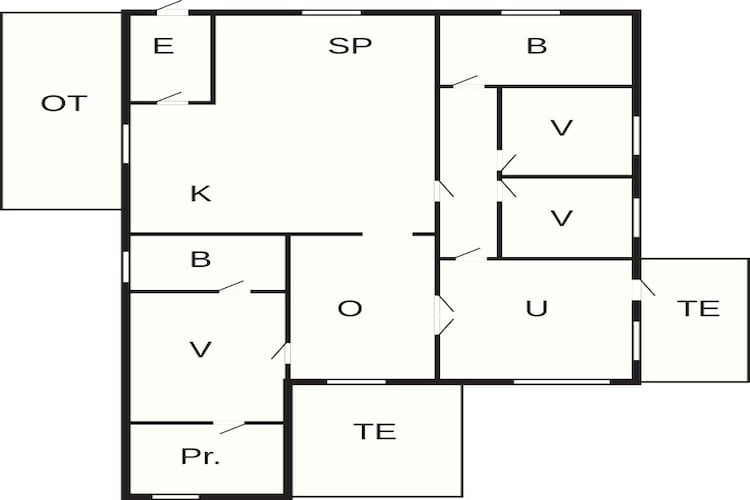 6 persoons vakantie huis in Løkken - Plattegrond