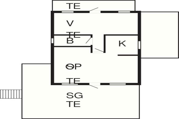 Moderne kusttoevlucht in Eno-By Traum-Plattegrond
