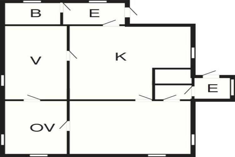 Kustcharme op Orust Island-By Traum-Plattegrond