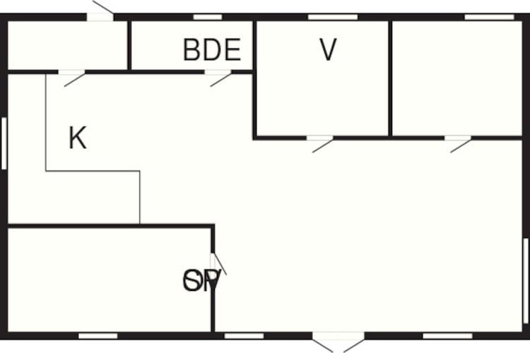 Chalet paisible pres du lac Kvie-By Traum-Plan d'étage