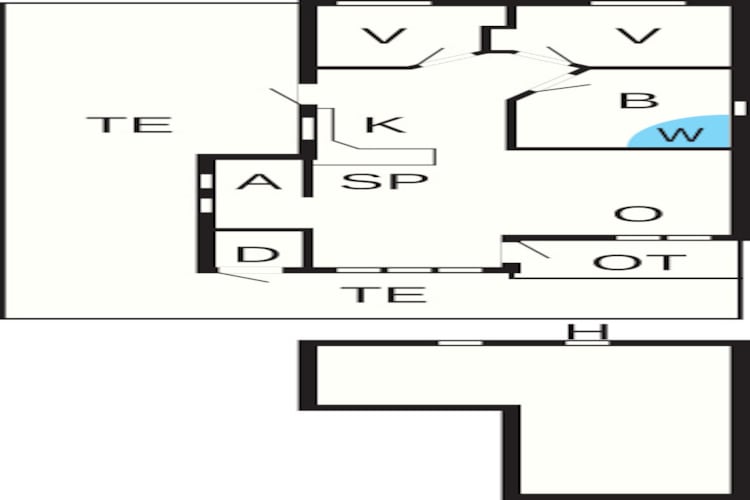 6 person holiday home in Humble-Floor plan