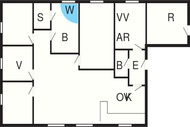 8 person holiday home in Sydals-Floor plan