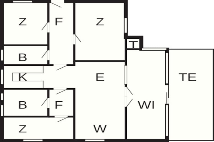 5 Personen Ferienhaus in Ålbæk - Grundriss