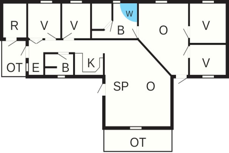 Maison de vacances pour 8 a Oksbøl - Plan