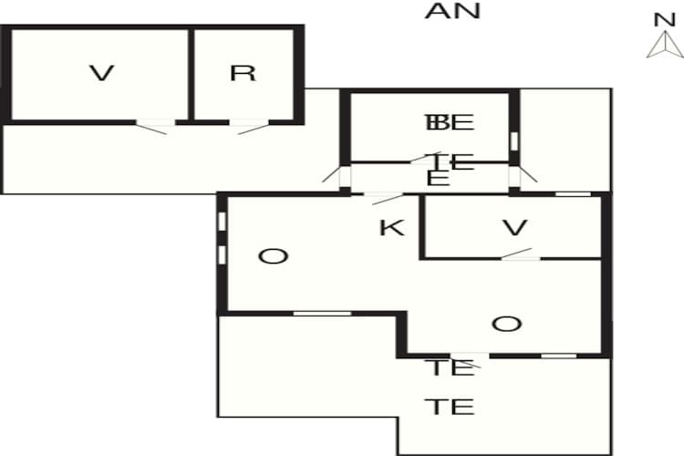 Maison de vacances pour 5 a Lemvig-Plan d'étage