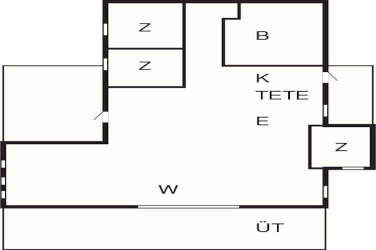 Refuge spacieux a Rendbjerg-By Traum-Plan d'étage