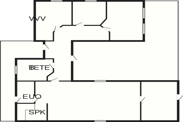 Maison de vacances pour 8 a Hemmet-Plan d'étage