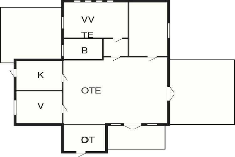 8 person holiday home in Rømø-Floor plan