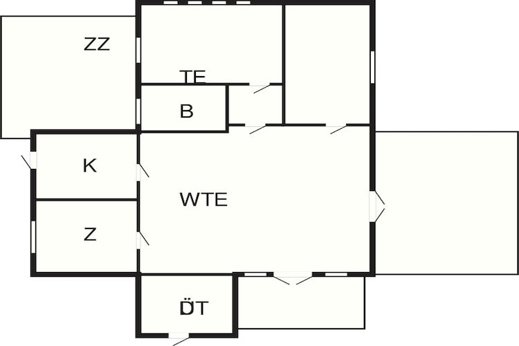 8 Personen Ferienhaus in Rømø-Grundriss