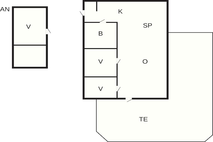 6 persoons vakantie huis in Slagelse - Plattegrond