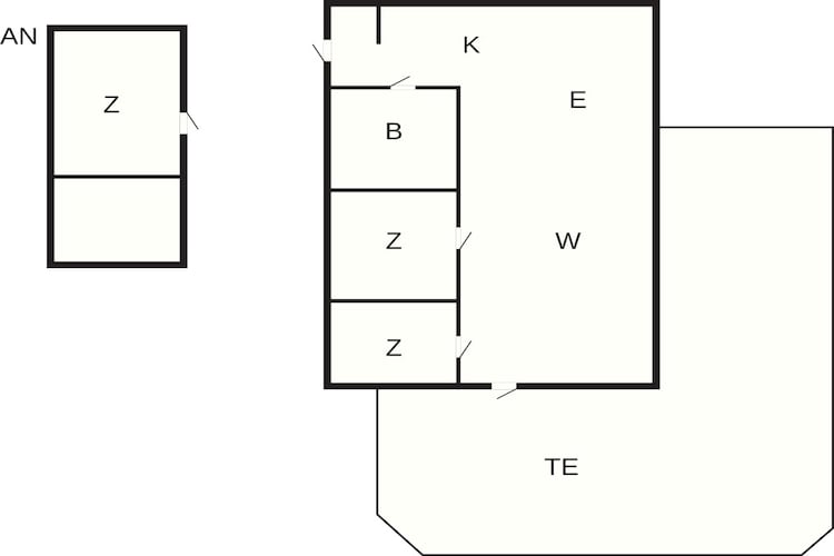 6 persoons vakantie huis in Slagelse - Plattegrond