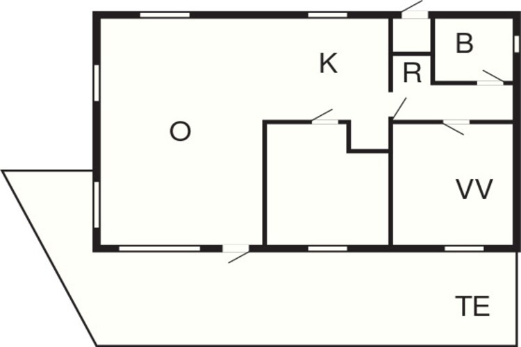 4 persoons vakantie huis in Nexø-Plattegrond