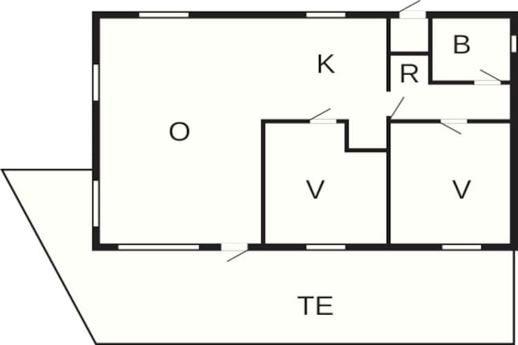 4 persoons vakantie huis in Nexø - Plattegrond