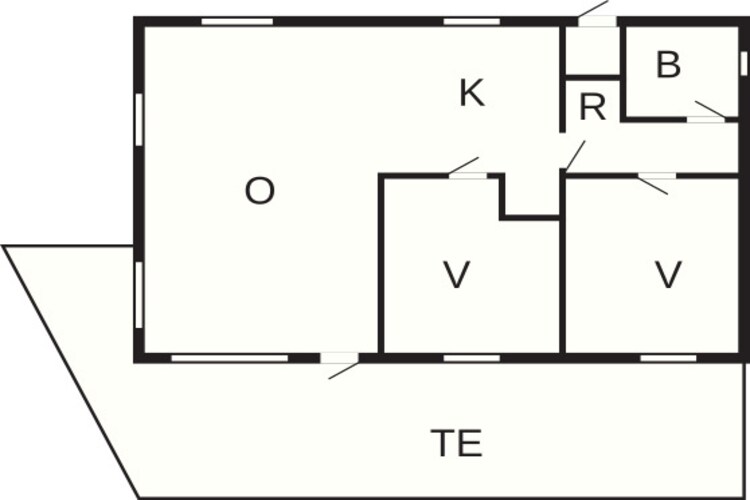 4 persoons vakantie huis in Nexø - Plattegrond