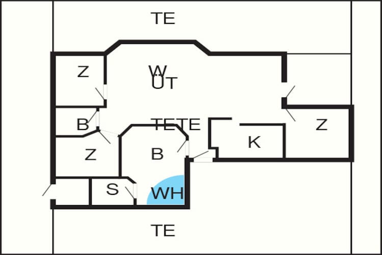 7 person holiday home in Sjølund-Floor plan