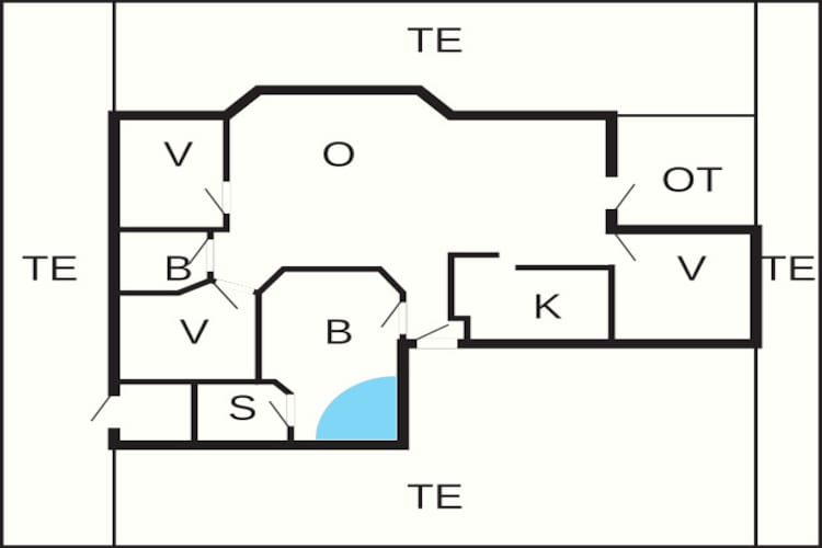 7 persoons vakantie huis in Sjølund-Plattegrond