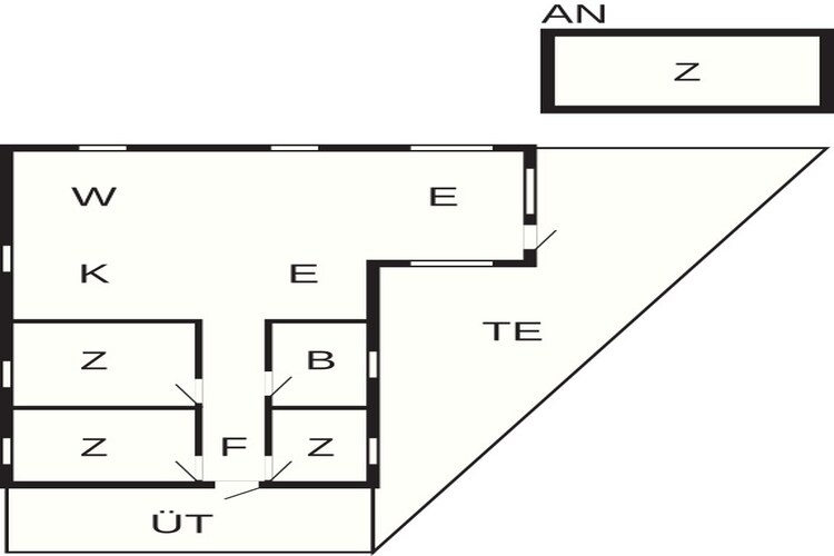 6 person holiday home in Hadsund - Floor plan