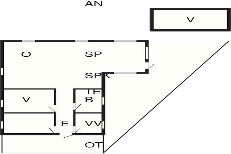 6 persoons vakantie huis in Hadsund - Plattegrond