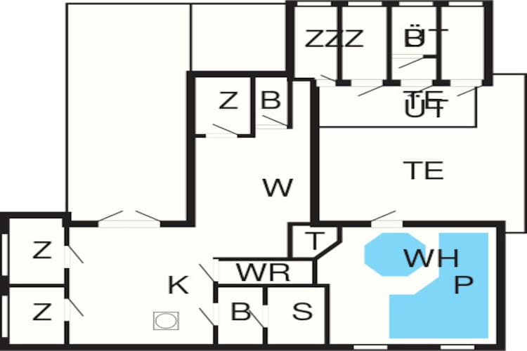 18 person holiday home in Rømø-By Traum-Floor plan