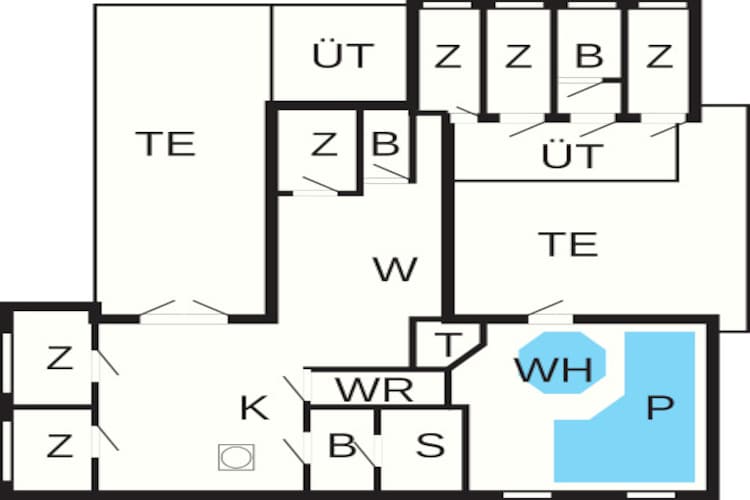 18 person holiday home in Rømø-By Traum - Floor plan