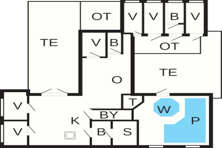 18 person holiday home in Rømø-By Traum - Floor plan