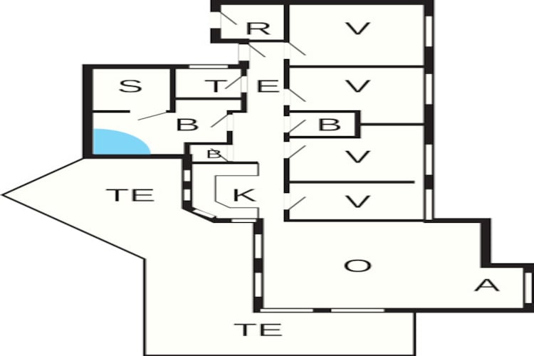 Luxe retraite nabij strand-Plattegrond