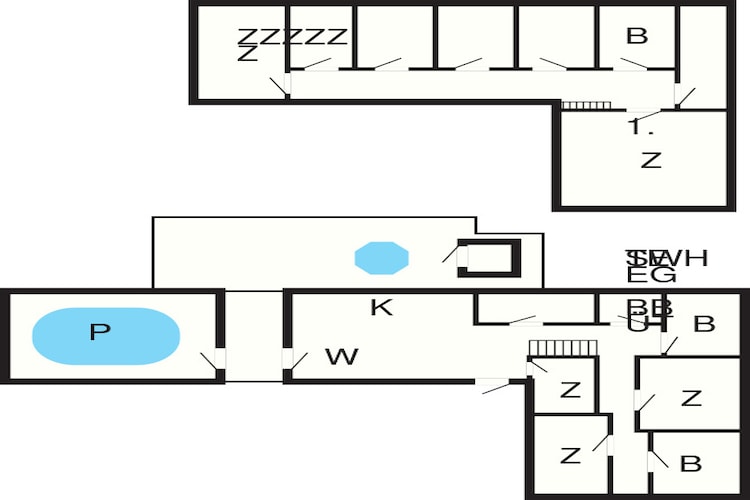 25 person holiday home in Rømø-By Traum-Floor plan