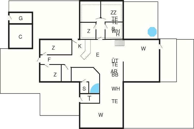 14 person holiday home in Rømø-Floor plan