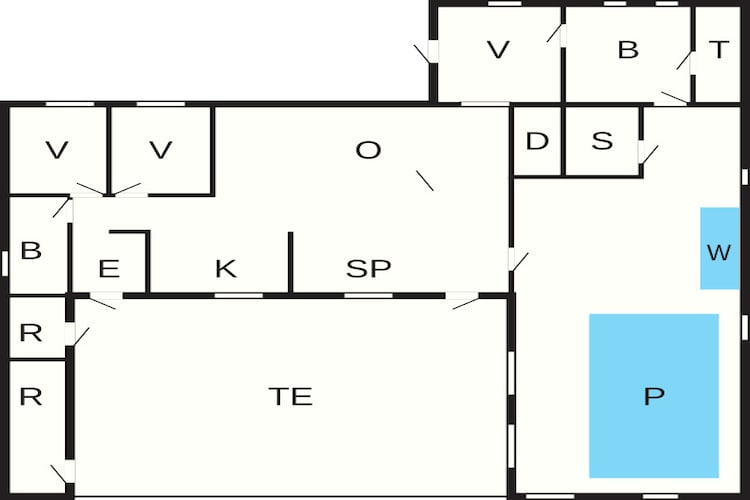 10 persoons vakantie huis in Hadsund-Plattegrond