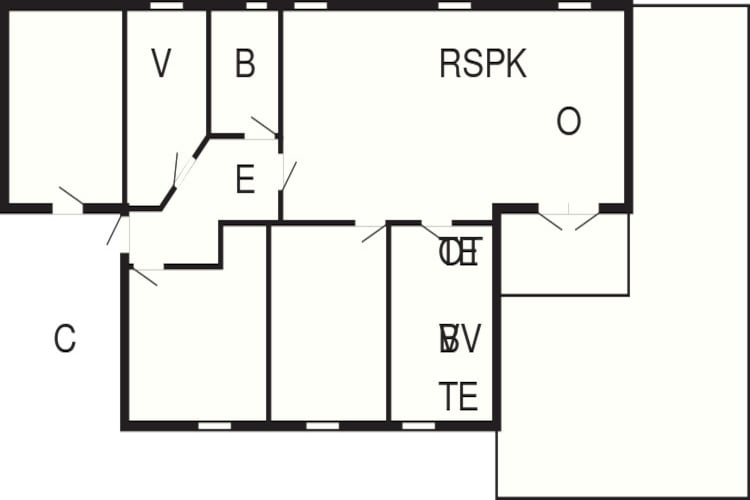 Retraite moderne pres de Skovmose-By Traum-Plan d'étage