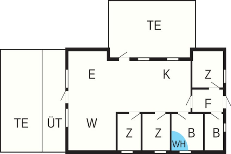 Maison de vacances pour 8 a Hadsund-Plan d'étage