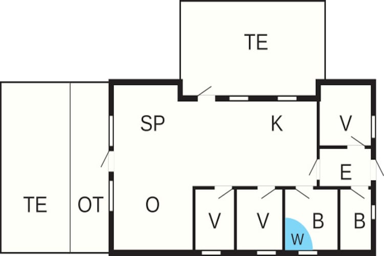 8 person holiday home in Hadsund - Floor plan